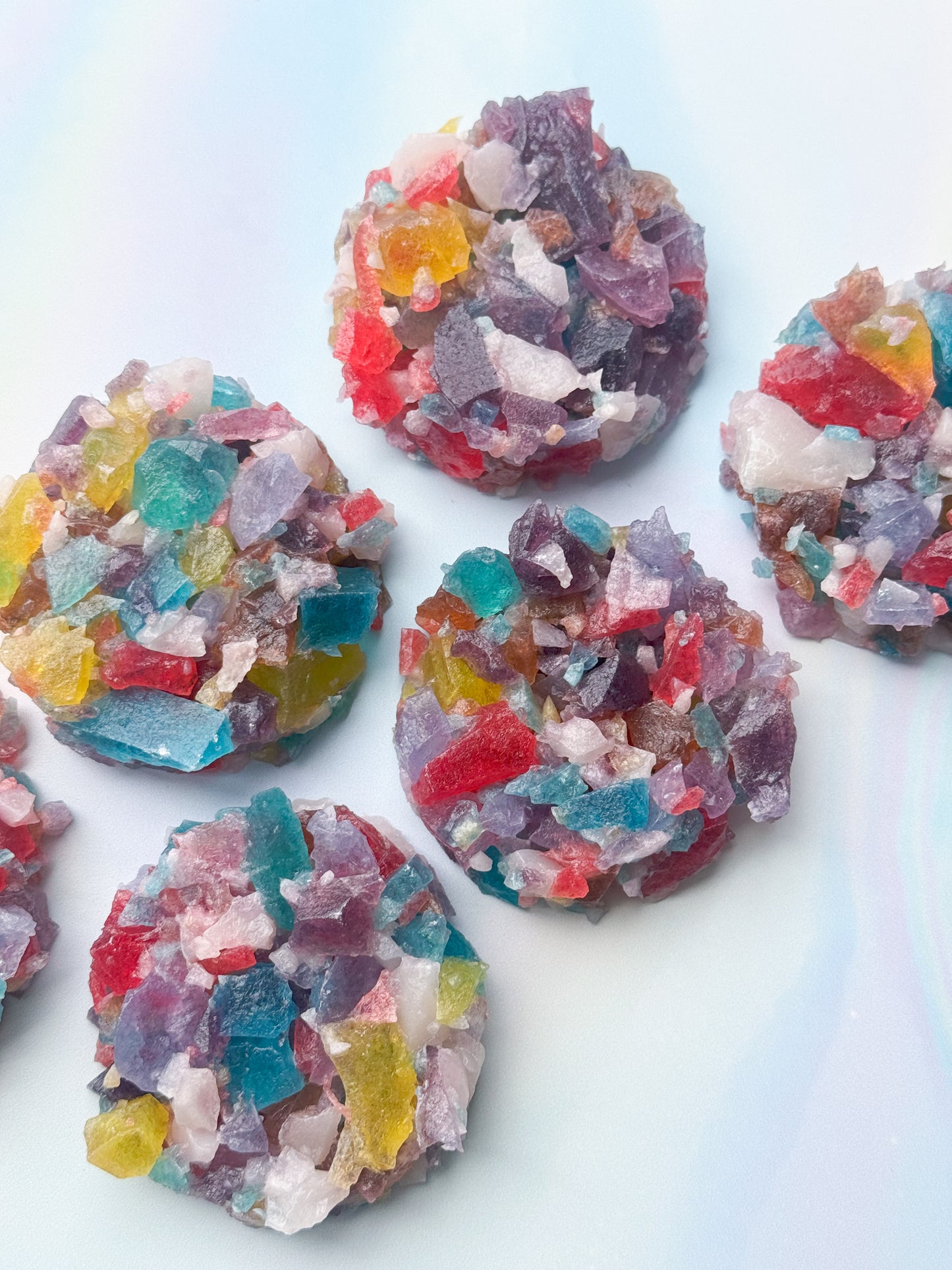 Rainbow Crystal Clusters