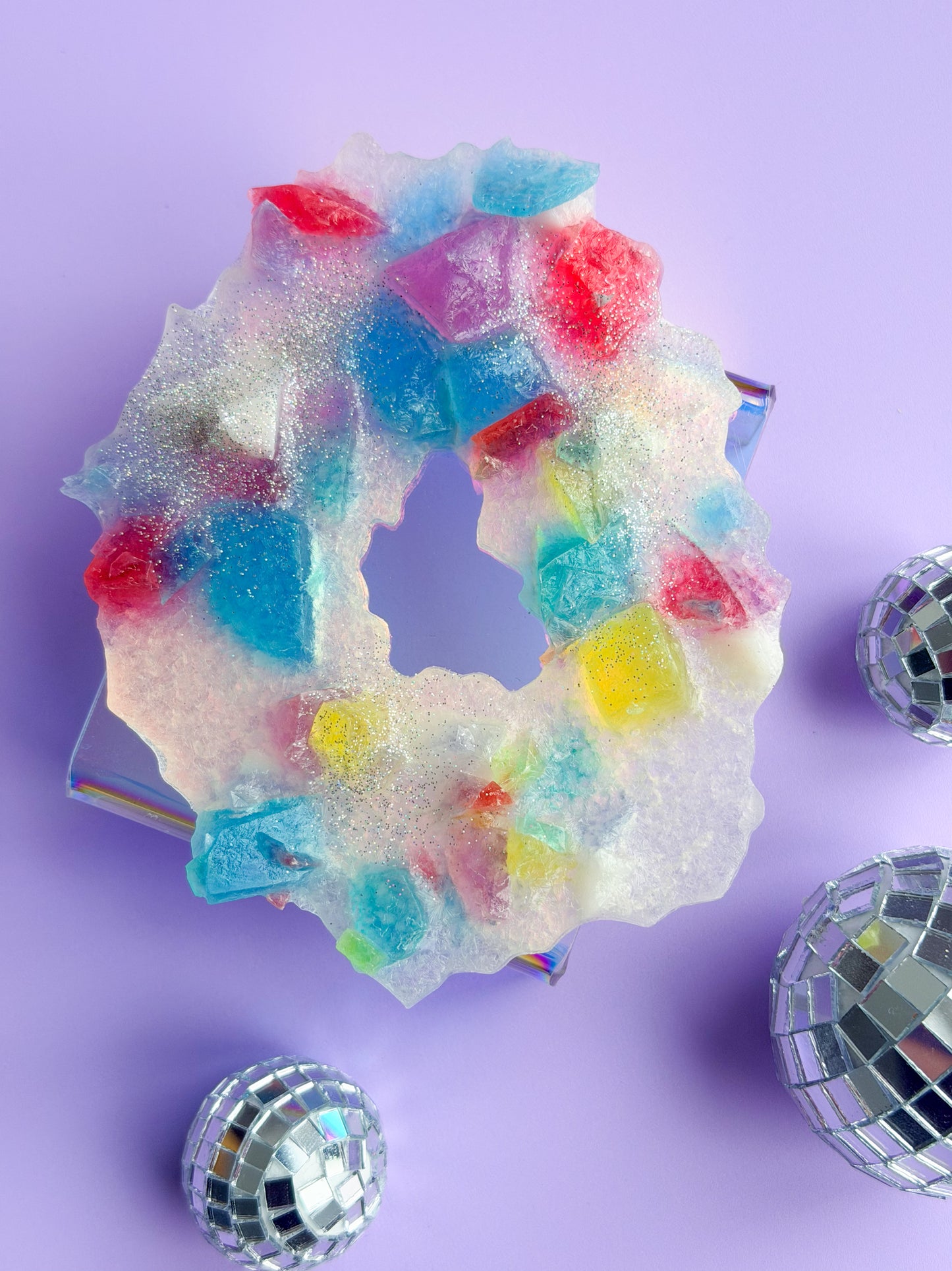 Rainbow Geode Candy