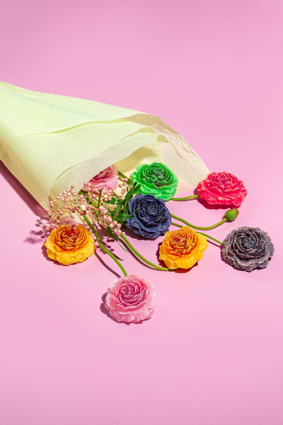 Sour-Jam Peony Crystal Candies