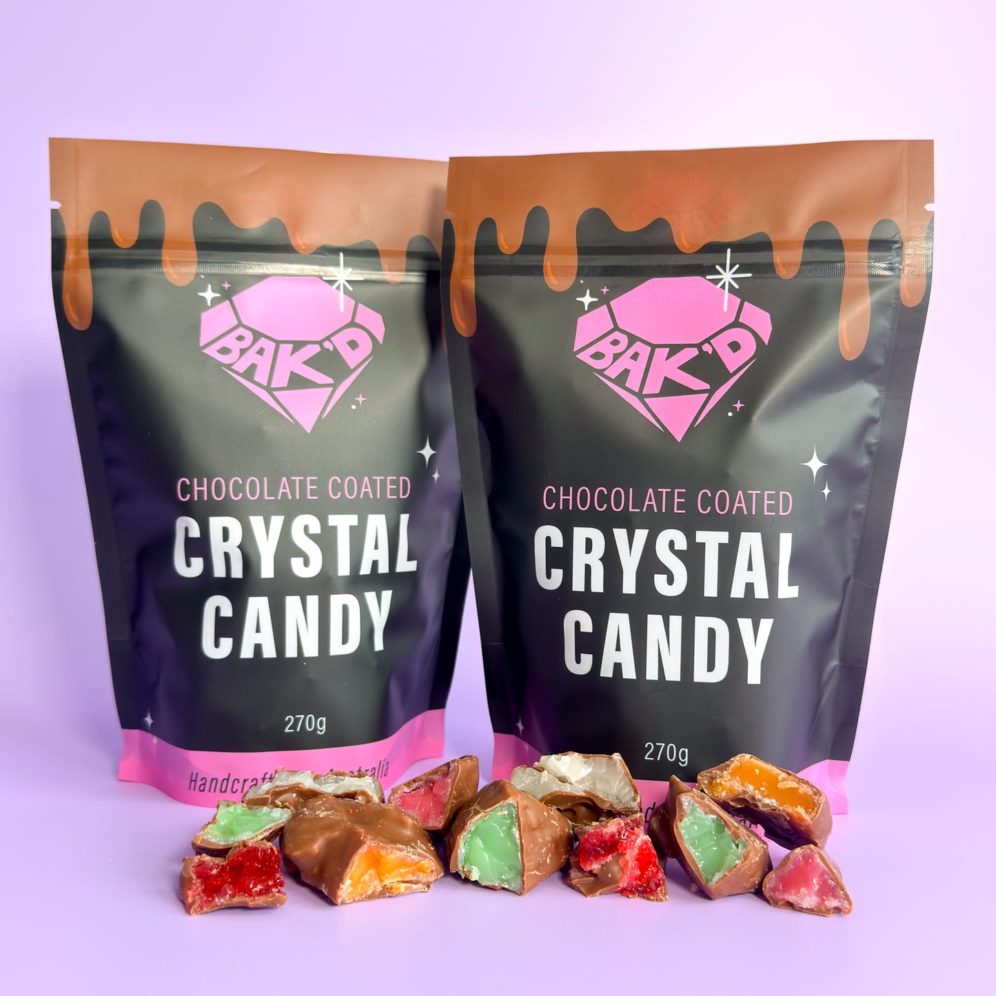 Chocolate Coated Crystal Candy