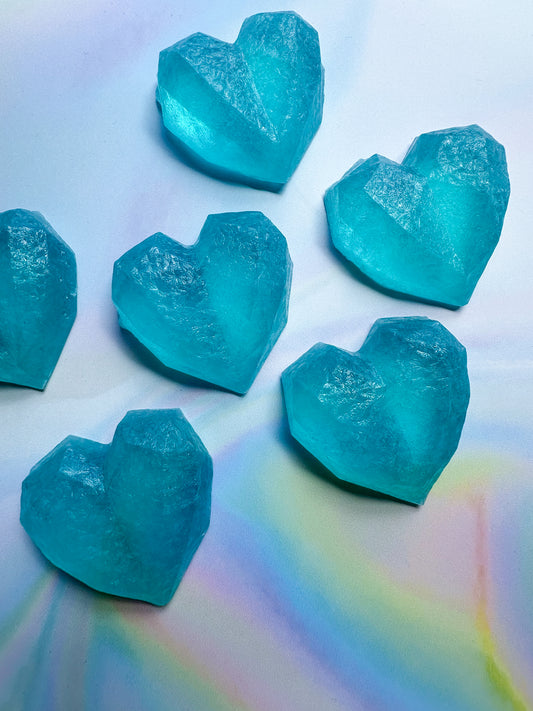 Cotton Candy Crystal Hearts 3pk