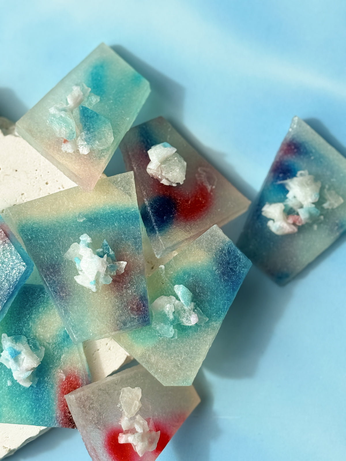 Blue Raspberry Crystal Candy | Agar Agar Candy | Bak'd