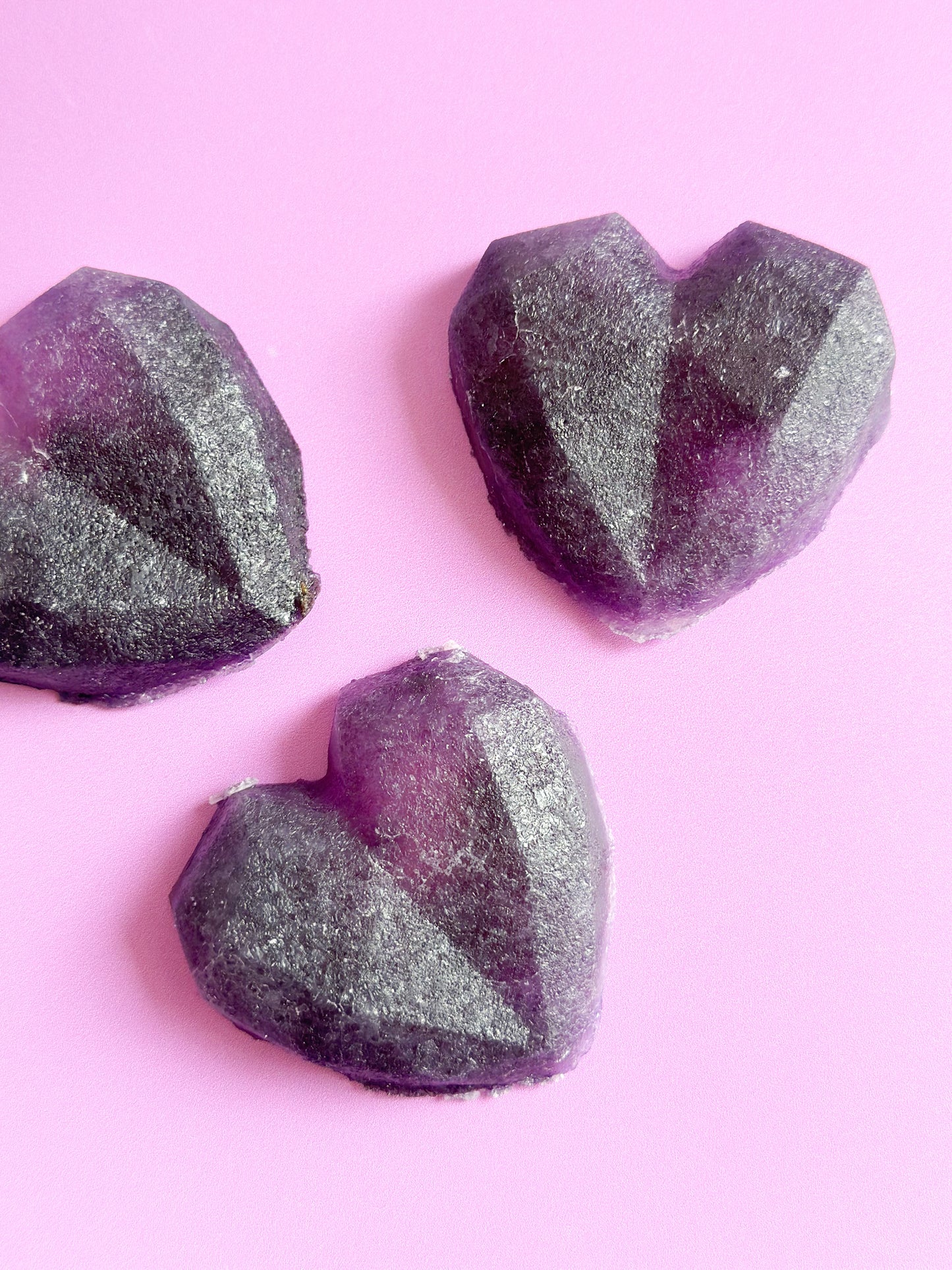 Bubblegum Crystal Hearts 3Pk