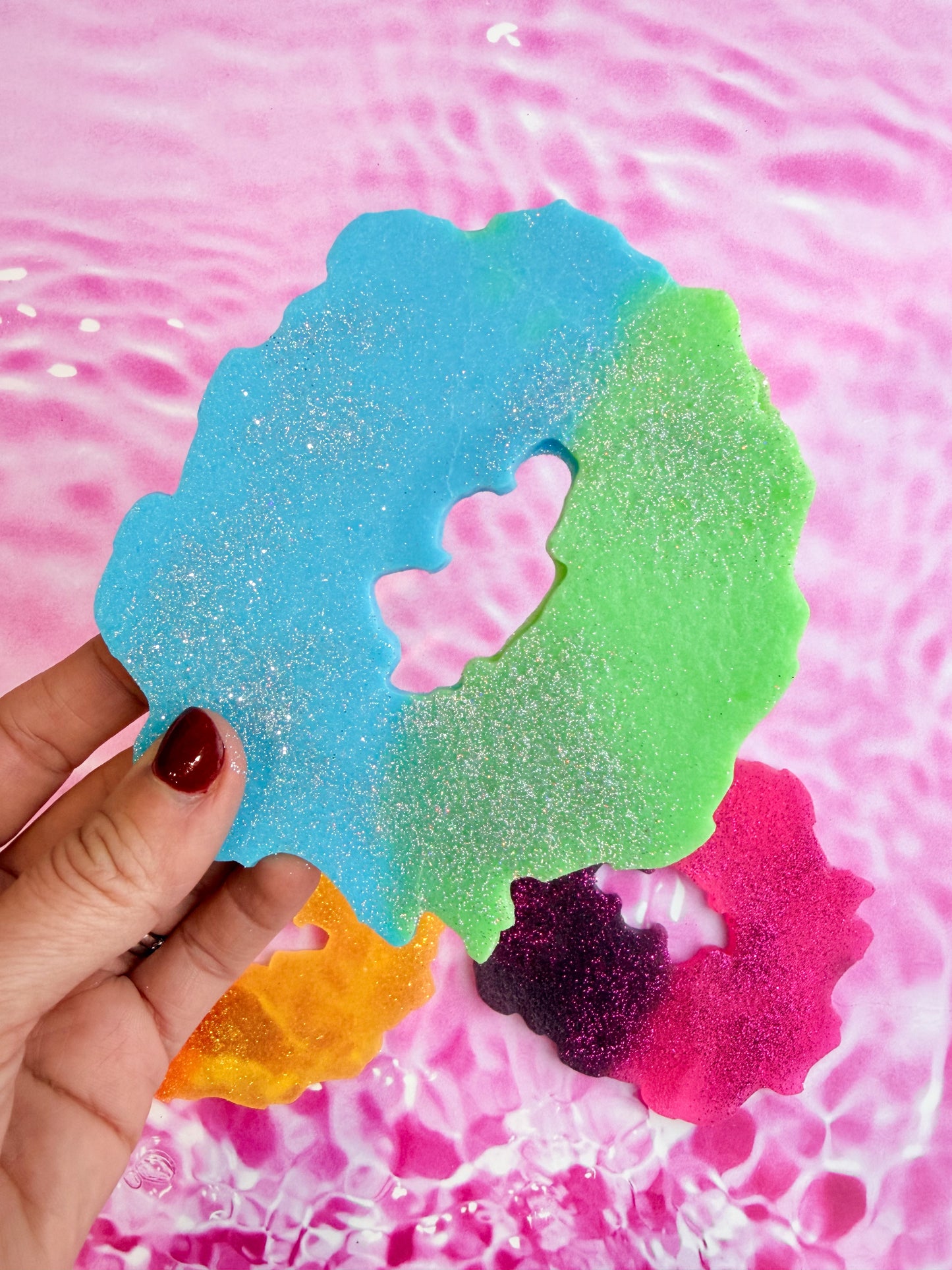 Geode Crystal Candy Slices (3pk)