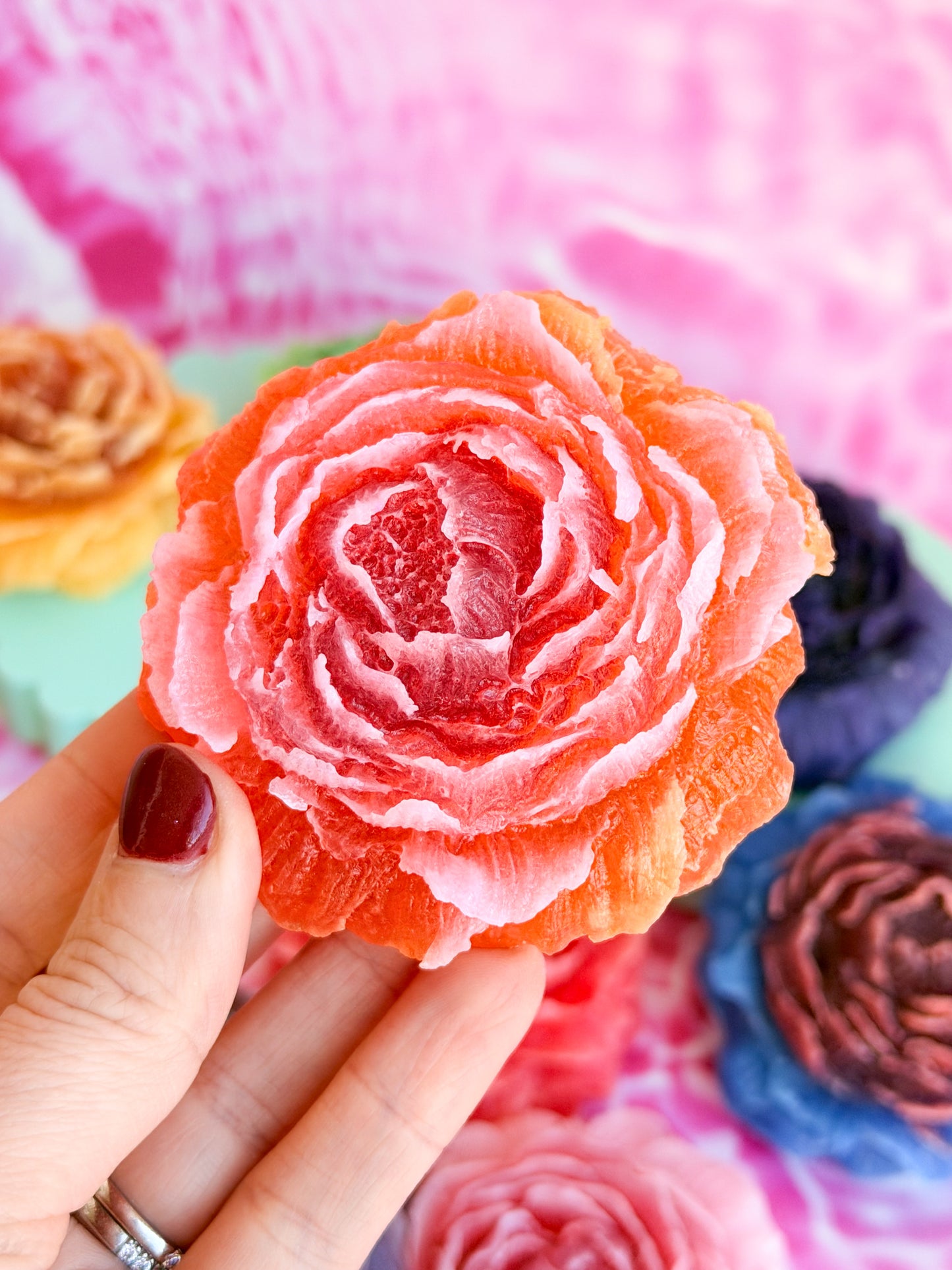 Sour-Jam Peony Crystal Candies