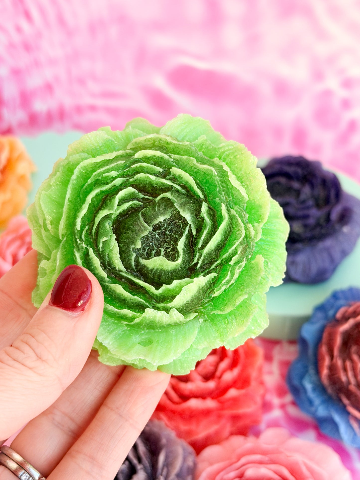 Sour-Jam Peony Crystal Candies