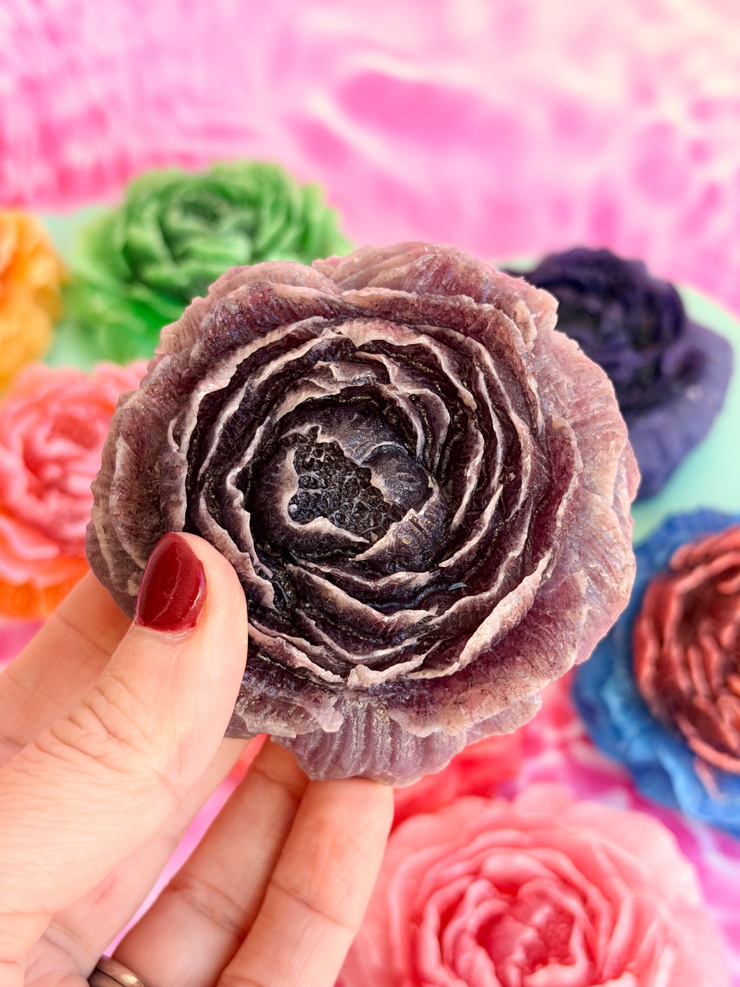 Sour-Jam Peony Crystal Candies
