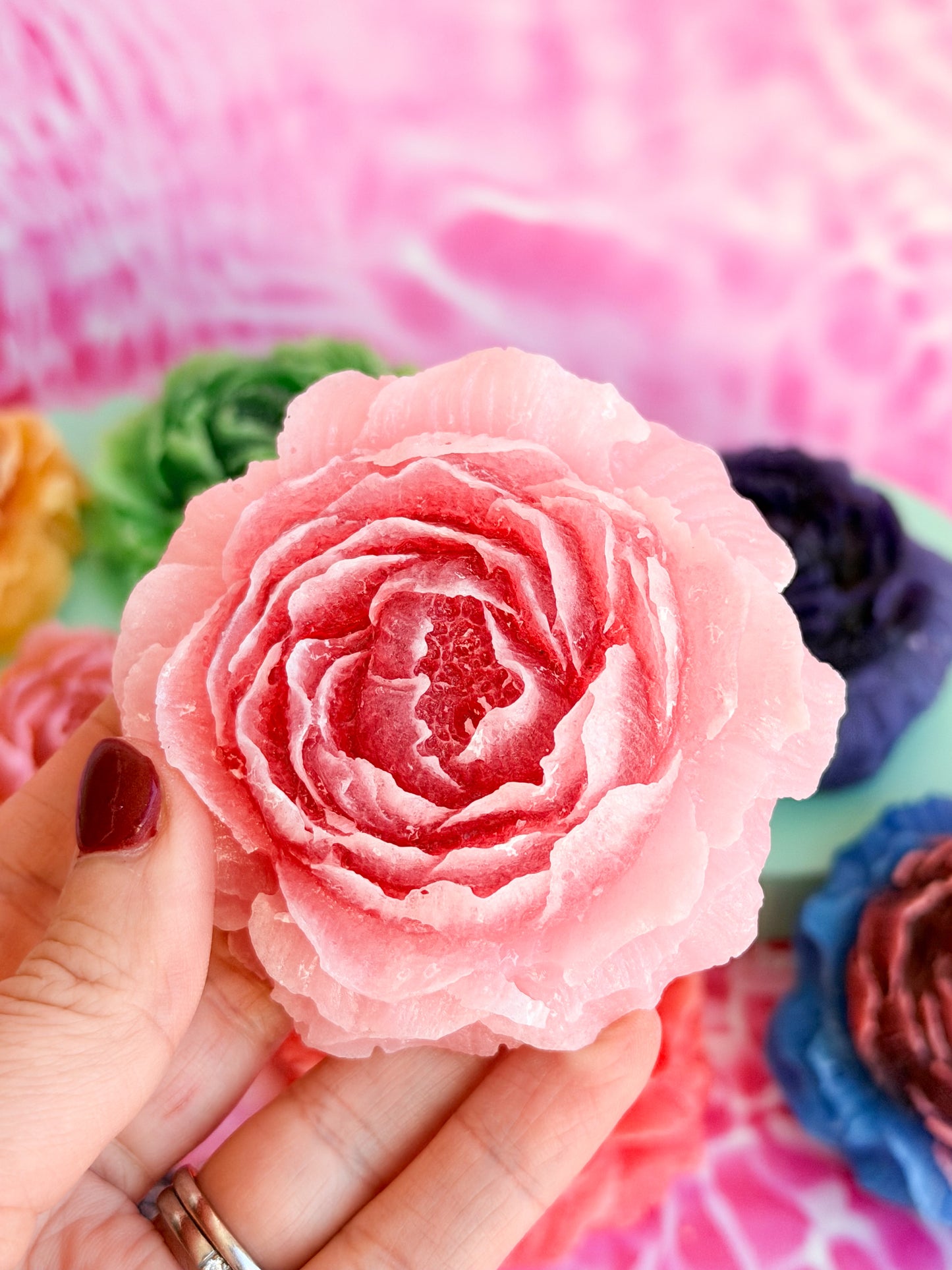 Sour-Jam Peony Crystal Candies
