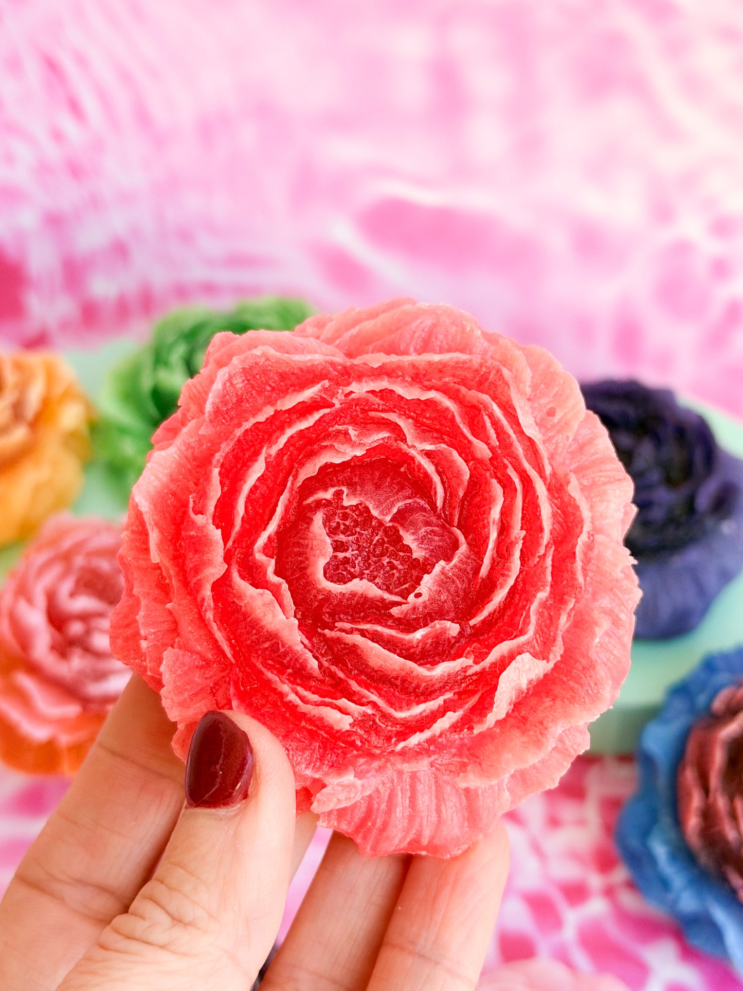 Sour-Jam Peony Crystal Candies