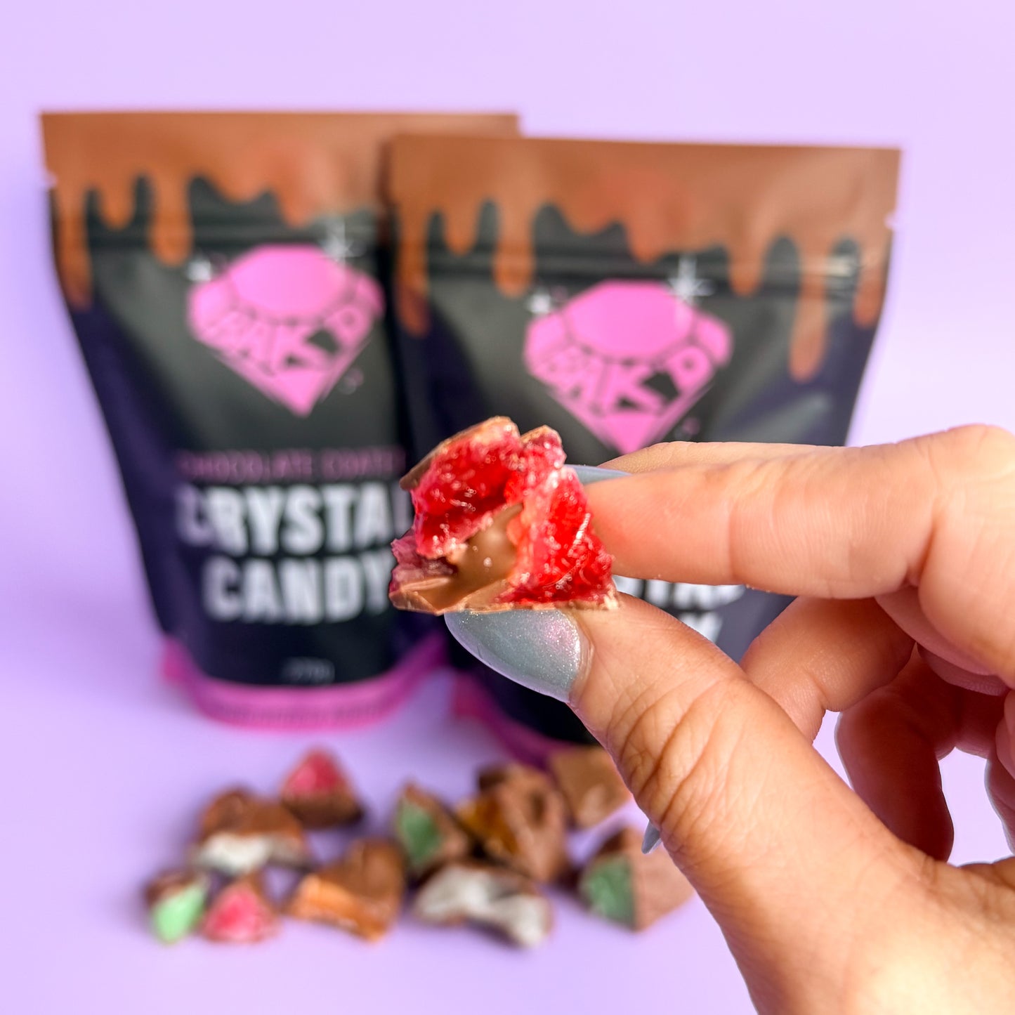 Chocolate Coated Crystal Candy